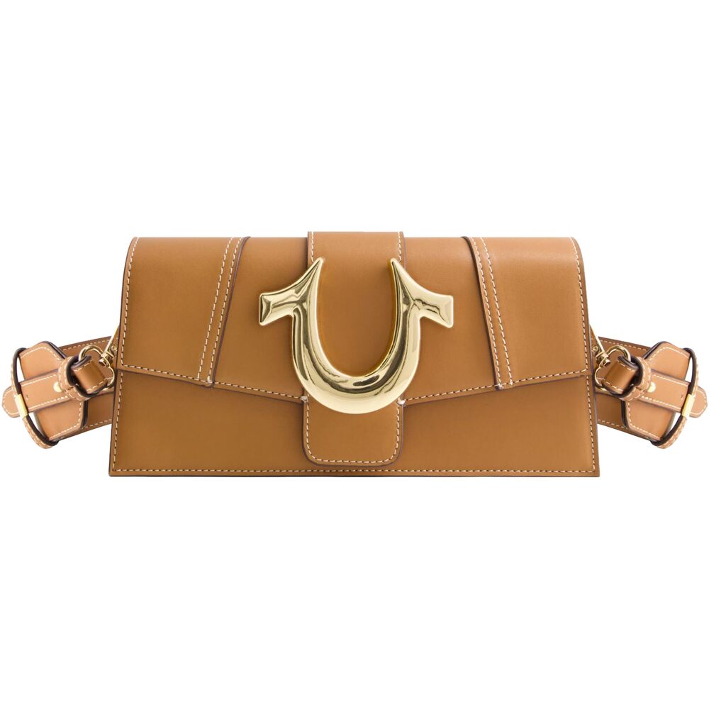 7643 Shoulder Bag Purse Mini Flap Crossbody Handbag with Horseshoe Logo
